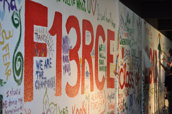 The wall mural painted during Senior Paint Day. (Photo by Jen Mac Ramos)