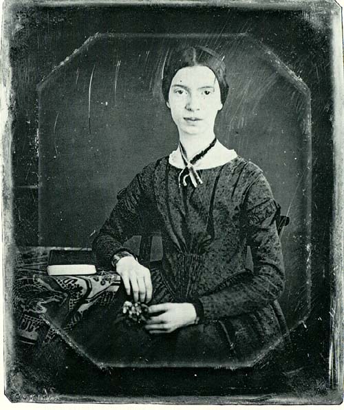 Daguerreotype taken at Mount Holyoke Seminary in December 1847 or early 1848 of Emily Dickinson. (Wikimedia Commons)
