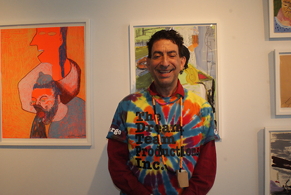 Jorge Gomez, one of the Creative Growth artists. (Photo by Chardonnay Hightower-Collins)