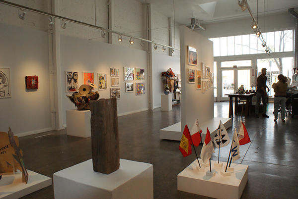 The gallery at Creative Growth Art Center where the artists showcase their work. (Photo by Chardonnay Hightower-Collins)