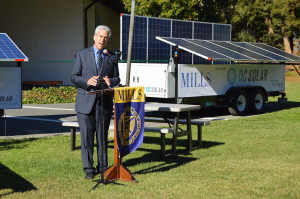 DC Solar Freedom brought 13 solar panels to Mills. (Laura Elizarraras)